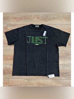 Kith For Matrix Men’s Black Graphic 'JUST' T-Shirt